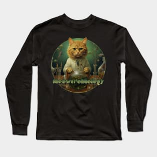 Schrodinger's Cat-titude: A Meowcrobiologist's Guide to Quantum Purr-ticles Long Sleeve T-Shirt